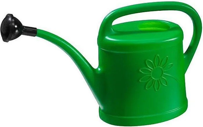 Zielony konewka ogrodowa NATURE 2L z polietylenu, lekka i trwała, idealna do roślin i kwiatów