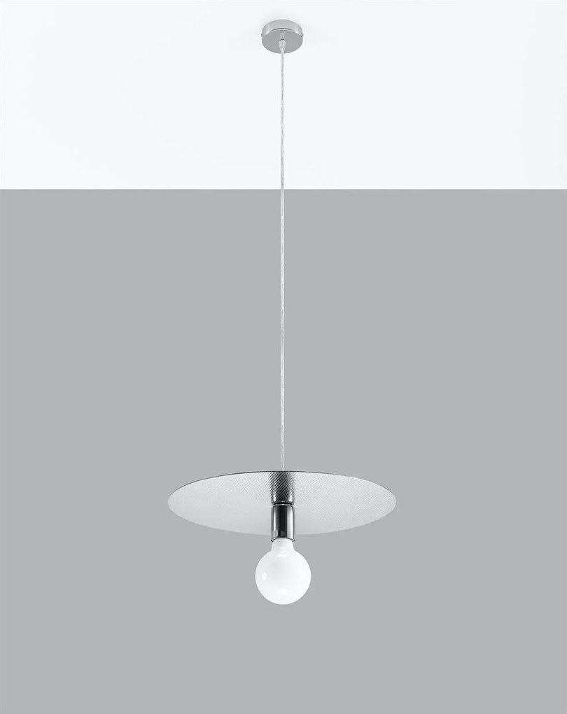 Lampa wisząca FLAVIO inox SOLLUX  LIGHTING