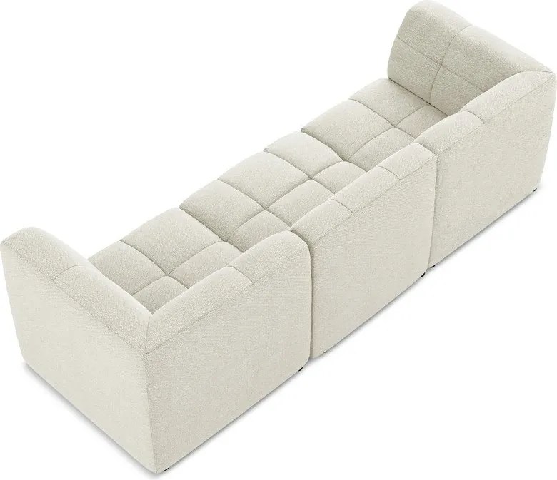 Beżowa sofa z materiału bouclé 255 cm Aloha – Makamii