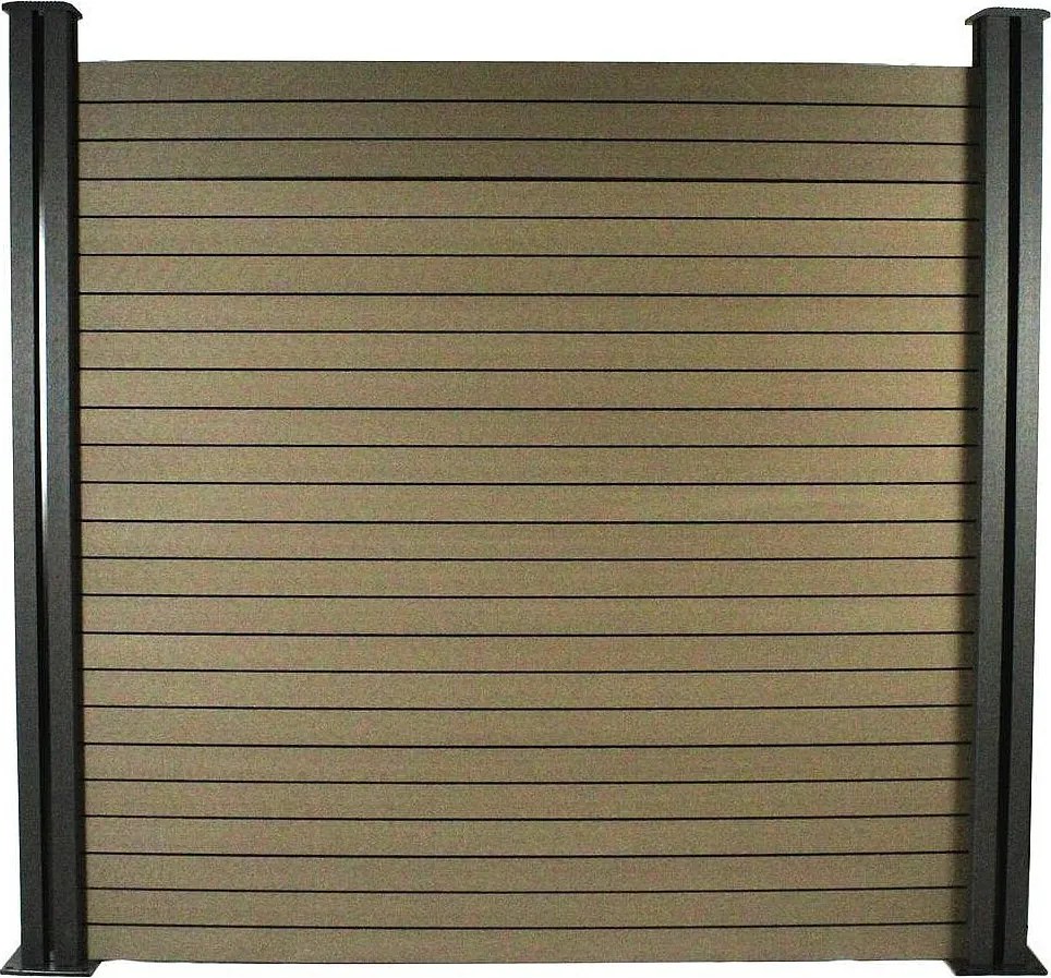 Brązowy Zestaw Ogrodzeniowy Kompozytowy 1,6 x 1,2 m z Gratisowym Zestawem Montażowym – Montaż na Podłożu