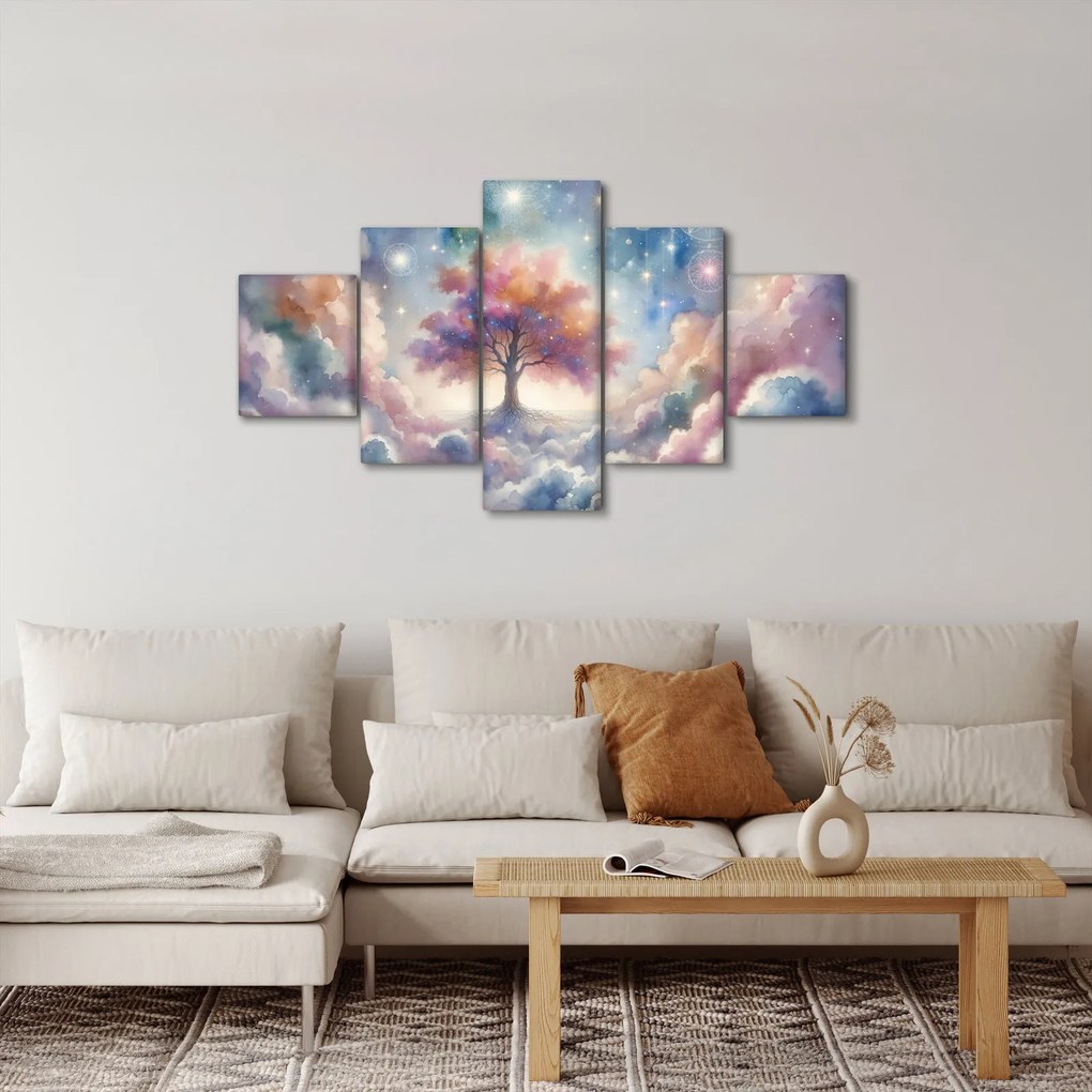 Obraz – Drzewo życia w chmurach (125x70 cm)