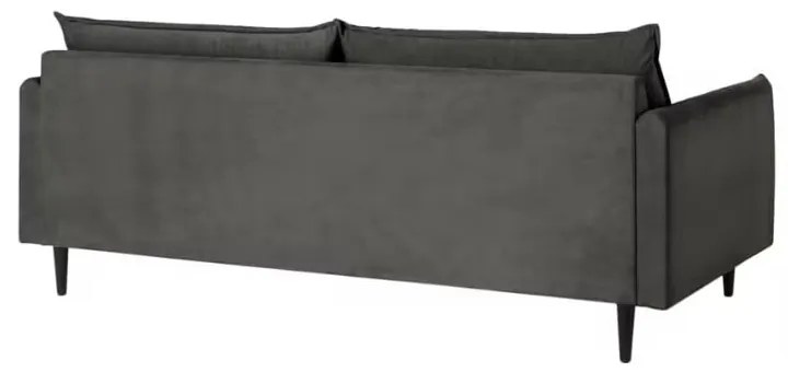 Ciemnoszara aksamitna sofa 203 cm Juli – Ropez