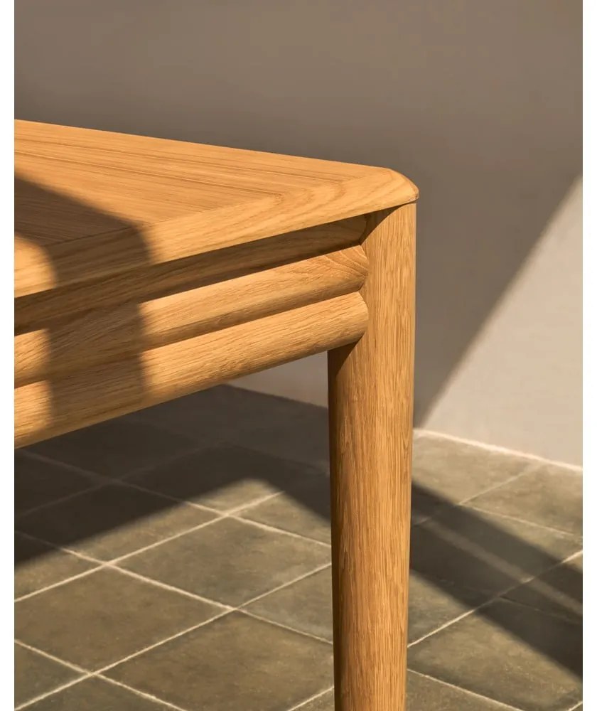 Rozkładany stół z dodatkowym blatem w dekorze dębu 90x160 cm Lenon – Kave Home