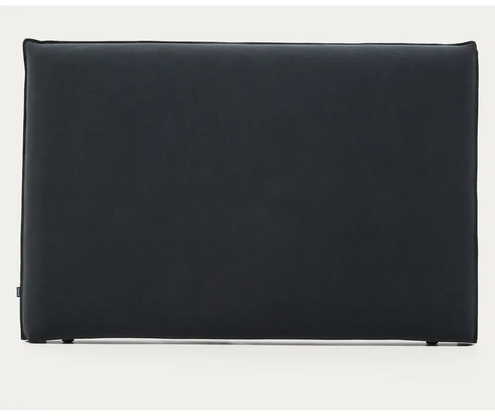 Antracytowy tapicerowany zagłówek 180x118 cm Jaira – Kave Home