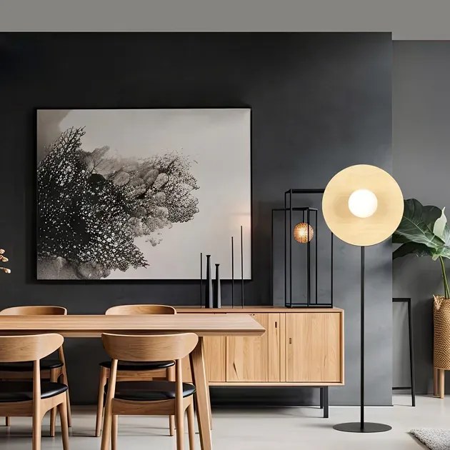 Nowoczesna loftowa lampa podłogowa opal - 24X D106 A4-P57
