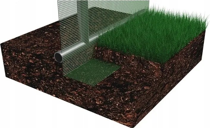 Szklarnia foliowa ogrodowa z drzwiami, 400 x 250 x 200 cm