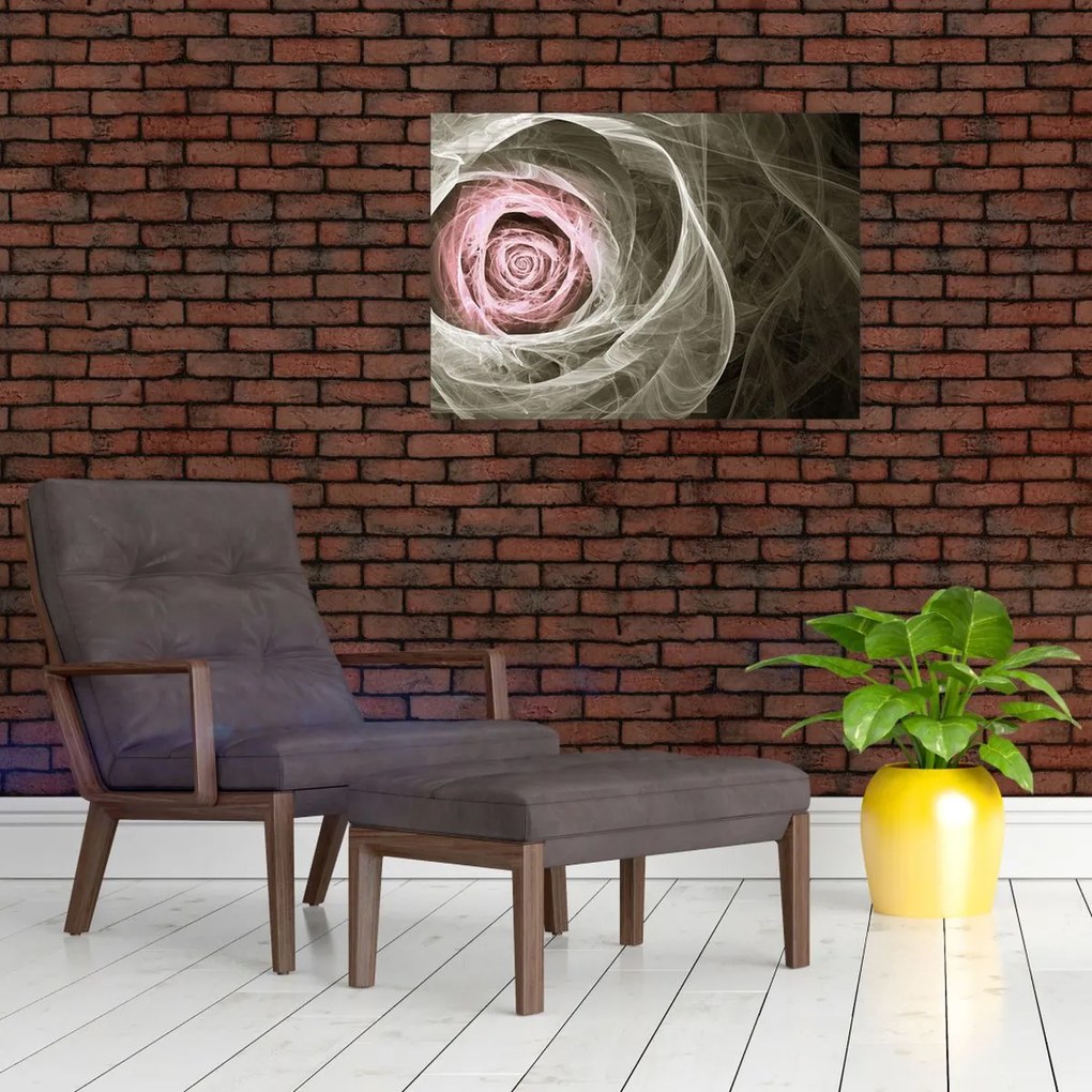 Obraz - Abstrakcyjny róż jasnoróżowy (70x50 cm)