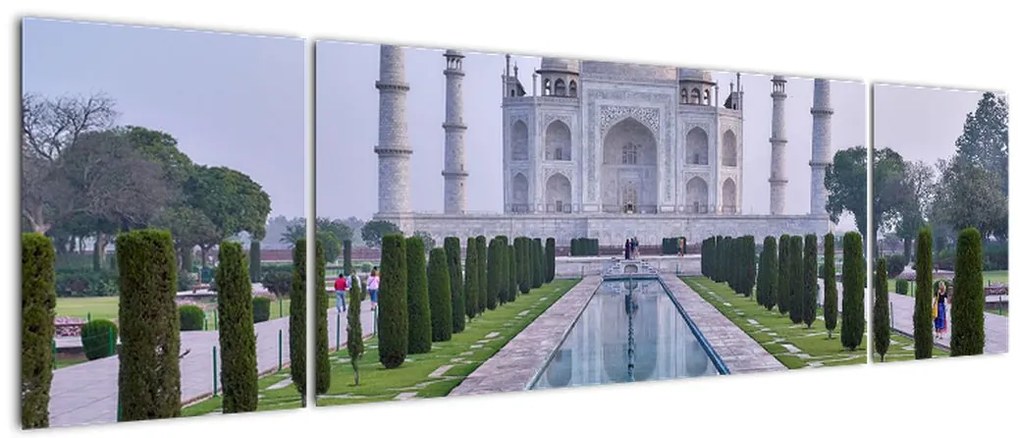 Obraz - Taj Mahal o wschodzie słońca (170x50 cm)