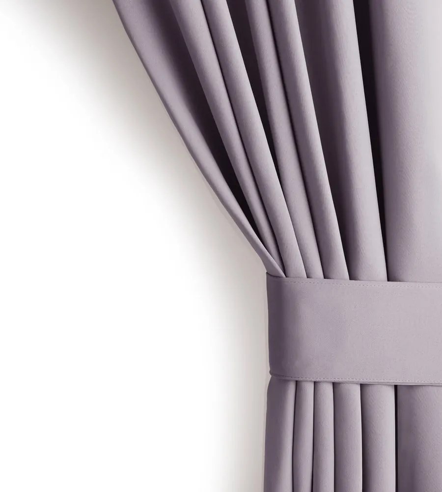 Szaroróżowa zaciemniająca zasłona termiczna 140x270 cm Pleat – Restilo