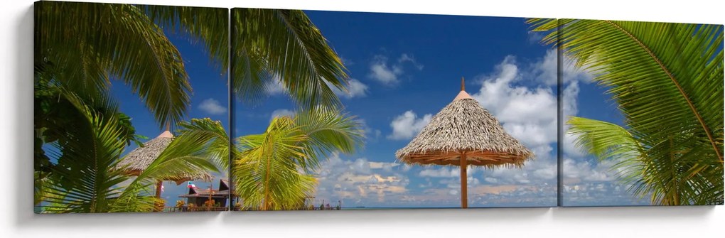 Obraz - Plaża z białym piaskiem (170x50 cm)