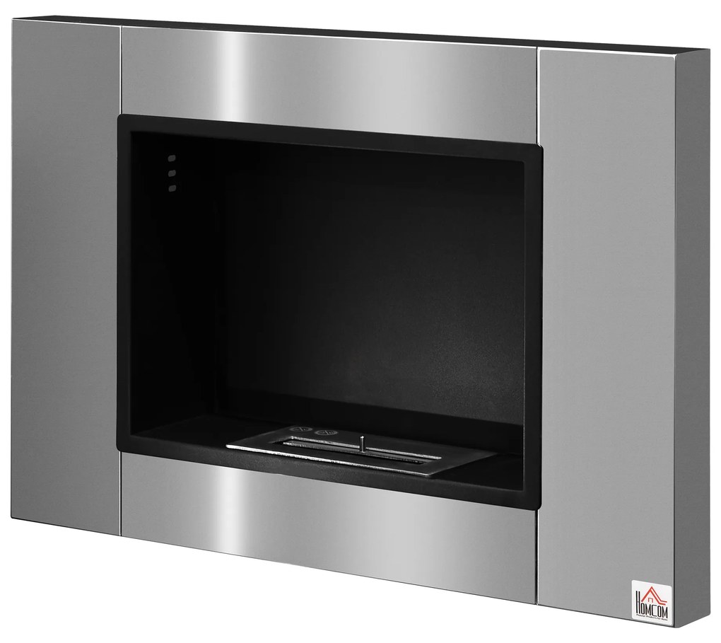 HOMCOM Kominek etanolowy 1,5 l, palnik na bioetanol 2,5-godzinny czas palenia bez dymu