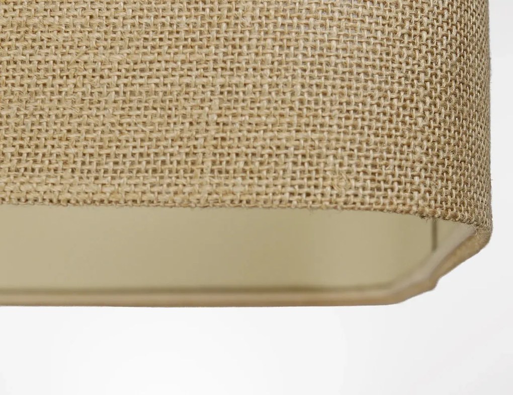 Lampa wisząca KWADRO LEN 012-40w30 jutowa/beżowa BPS KONCEPT