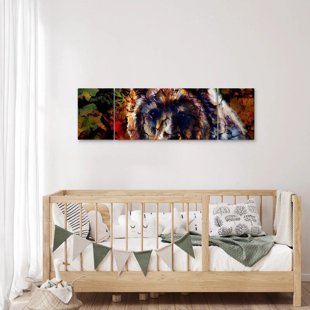 Obraz - Niedźwiedź, malarstwo (170x50 cm)