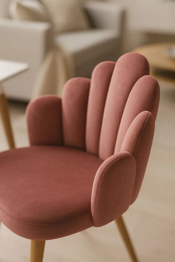 Rcznie aksamitne krzeso