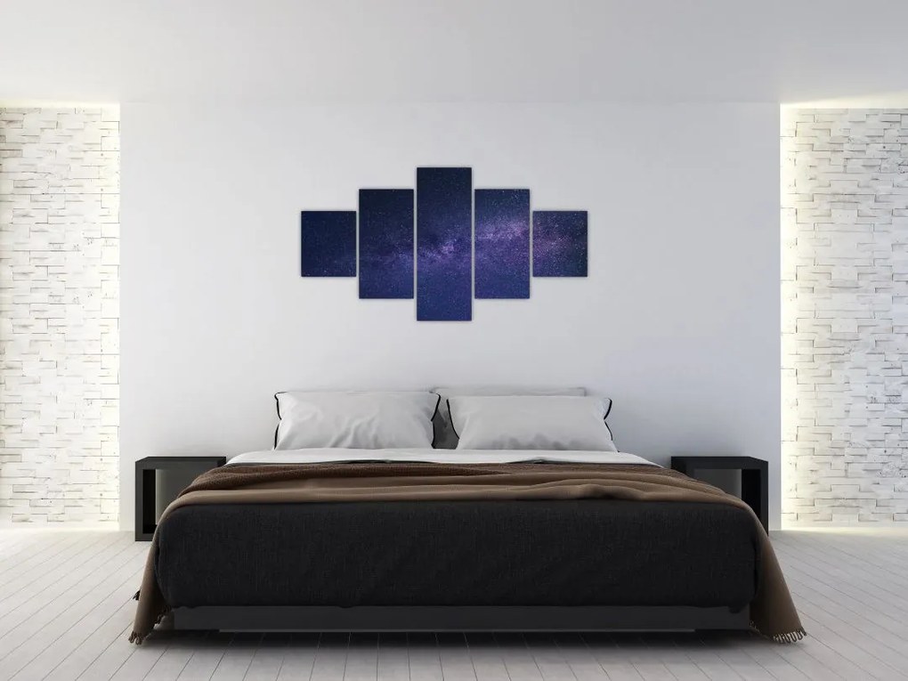 Obraz nocnego nieba (125x70 cm)