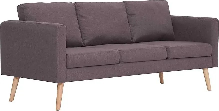 Trzyosobowa kanapa w kolorze taupe S0-F32