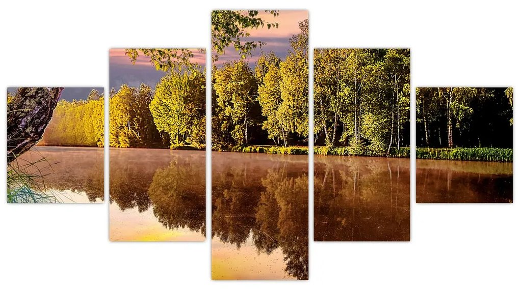 Obraz - Za rzeką (125x70 cm)