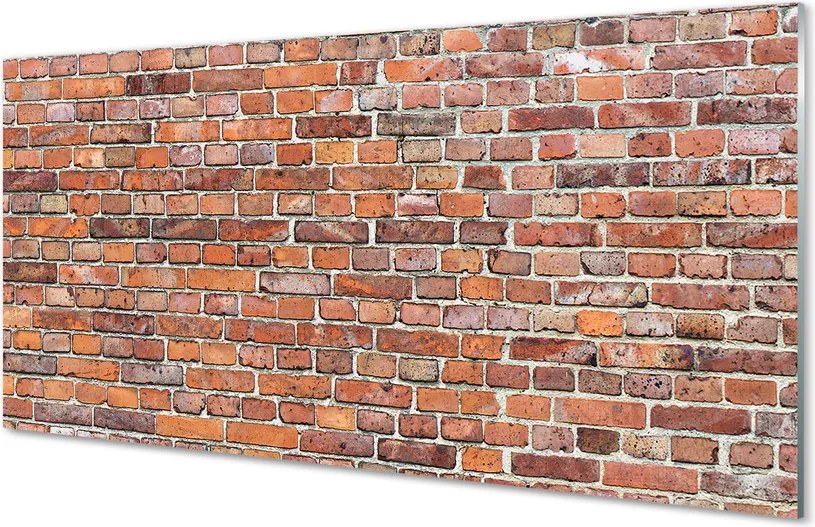 Szklany Panel Tradycyjna Czerwona Cegła