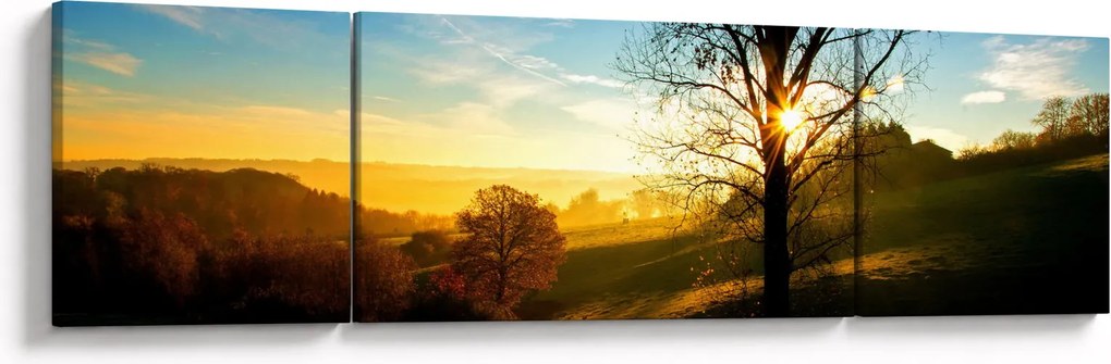 Obraz wschodu słońca (170x50 cm)