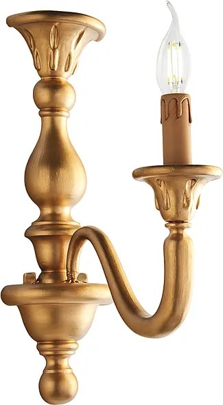 Kinkiet Lucca Antique Gold Wood 1 światło .13 P.26 BL271-AP1-OR