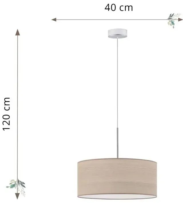 Nowoczesny żyrandol w stylu eko 40 cm - P2-W41
