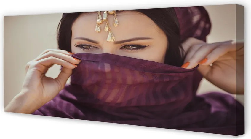 Obraz na płótnie Kobieta w Fiolecie