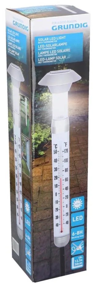 Grundig - LED Solarny termometr 1xAAA 600 mAh IP44