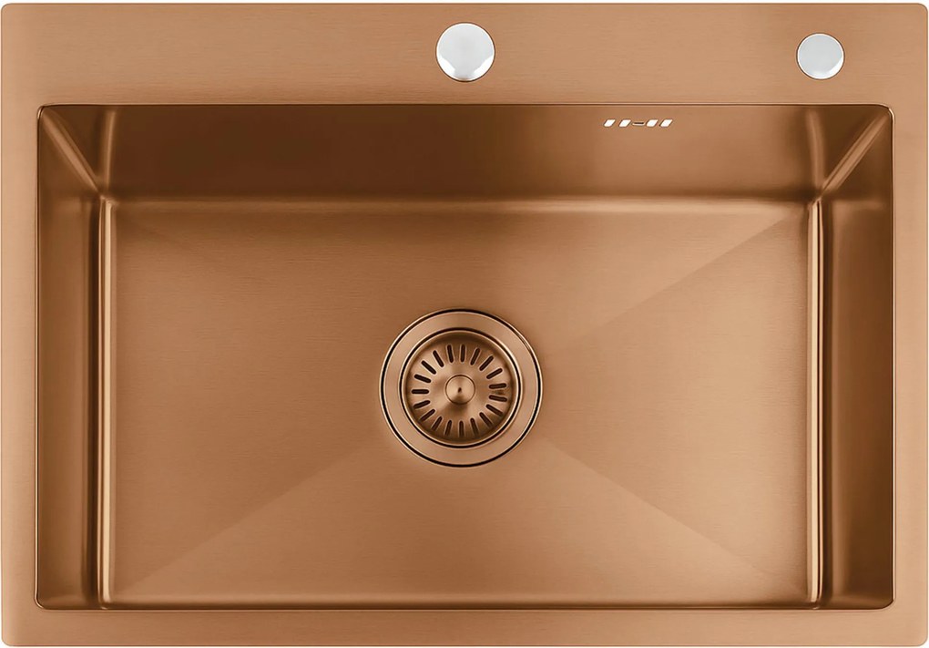 Zlewozmywak stalowy REA Liam Miedź szczotkowana