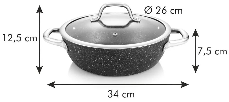 Patelnia z pokrywką ø 26 cm President – Tescoma