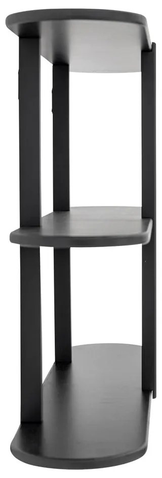 Czarna wielopoziomowa półka 80 cm Vicente – Bloomingville