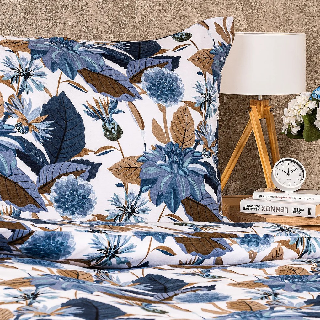 4Home Pościel flanelowa Blooming, 140 x 220 cm, 70 x 90 cm
