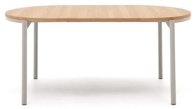 Okrągły rozkładany stół z blatem w dekorze dębu ø 90 cm Montuiri – Kave Home