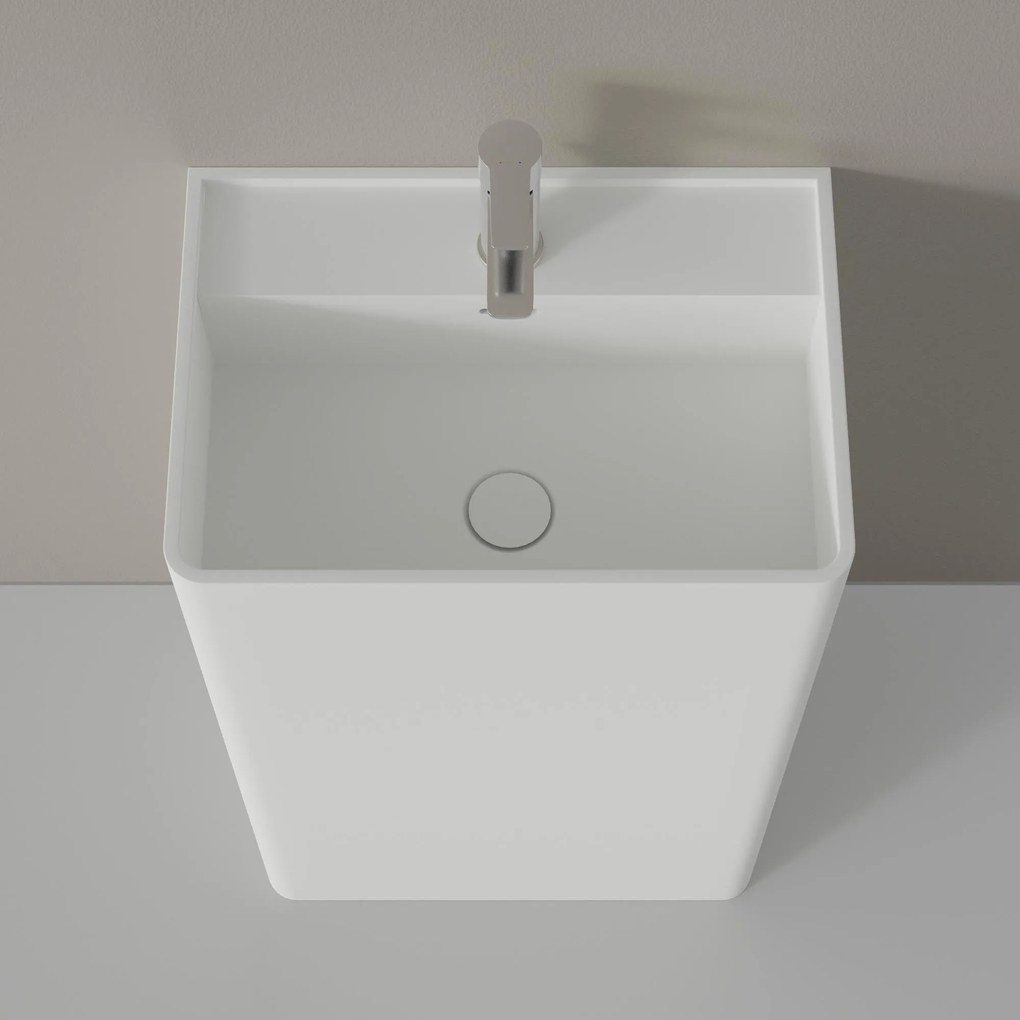 Umywalka stojąca TWZ26Odlew mineralny - 50 x 36 x 85 cm
