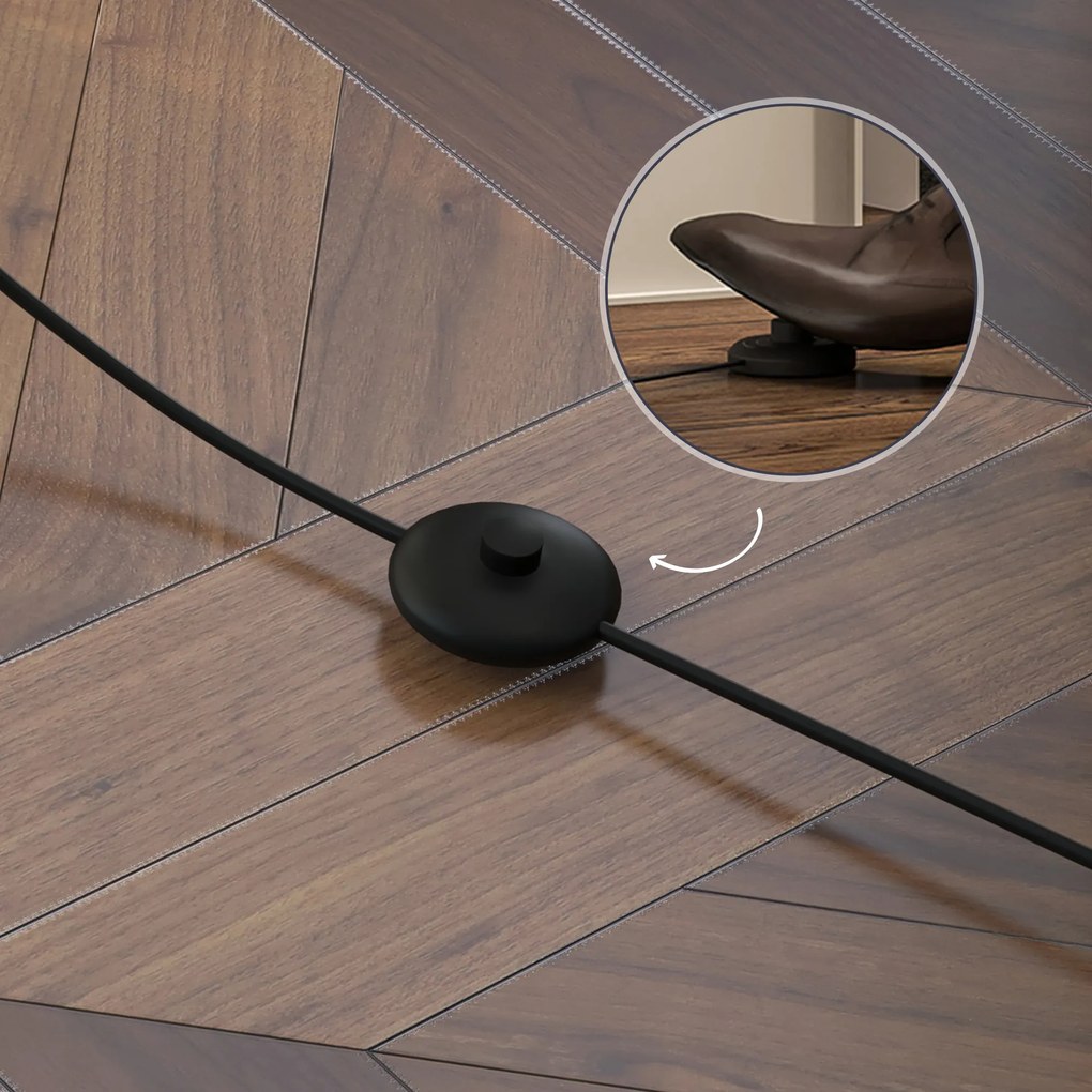 HOMCOM Lampa Podłogowa z Półkami, Drewniana, 26 x 26 x 160 cm, do Salonu/Sypialni (Bez Żarówki)