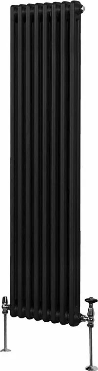Tradycyjny grzejnik 2-kolumnowy - 1800 x 382 mm - czarny