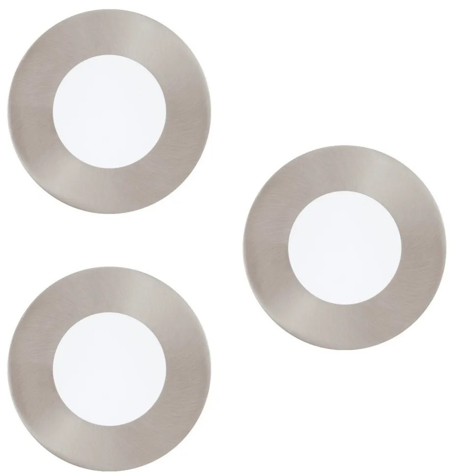 Eglo 33216 - Zestaw 3x ściemnialnych opraw wpuszczanych LED RGBW FUEVA-C LED/3W/230V