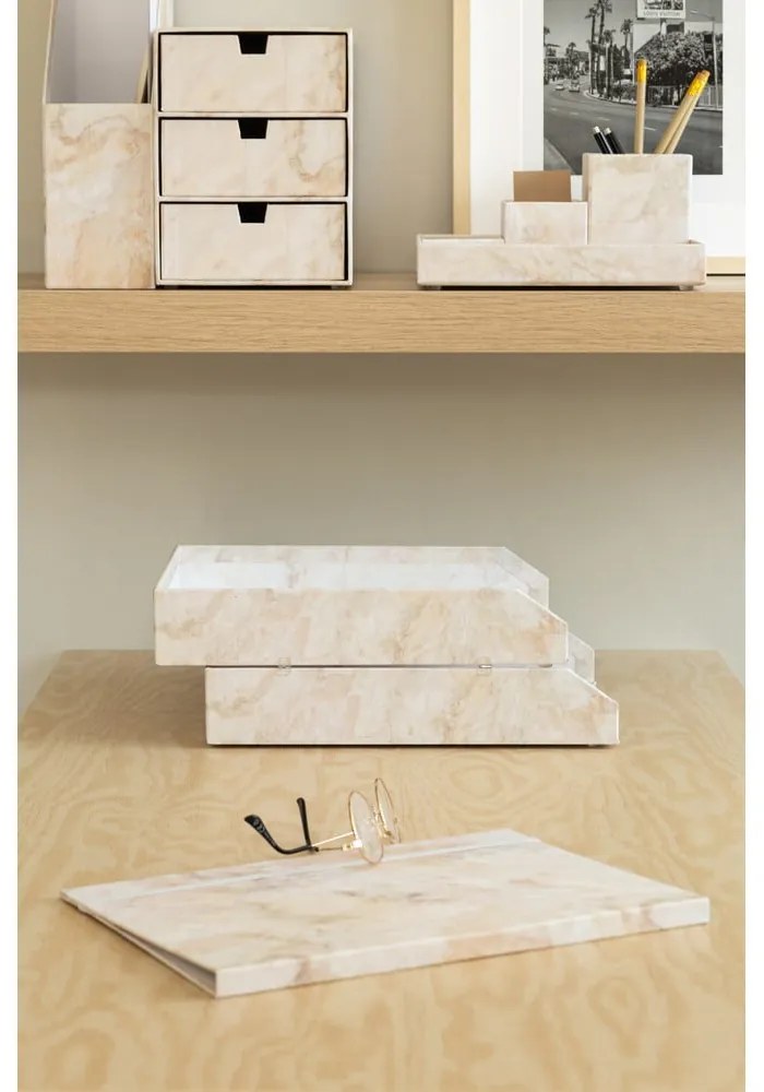 Kartonowe organizery zestaw 2 szt. na dokumenty Hakan Paper Laminate – Bigso