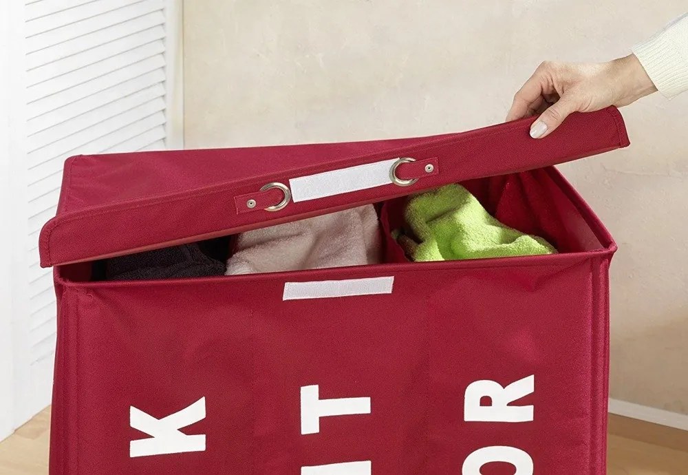 Pojemnik na pranie TRIVO RED - aż 116 litrów, WENKO