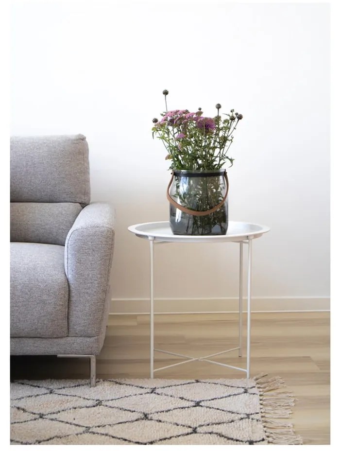 Metalowy okrągły stolik ø 47 cm Bastia – House Nordic