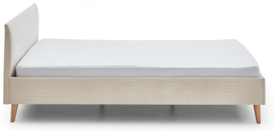 Beżowe tapicerowane łóżko dwuosobowe bez stelaża 140x200 cm Wicki – Meise Möbel