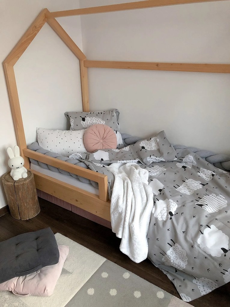 PrzytulneMieszkanie.pl PrzytulneMieszkanie.pl Pościel z mikropluszu SHEEP szara