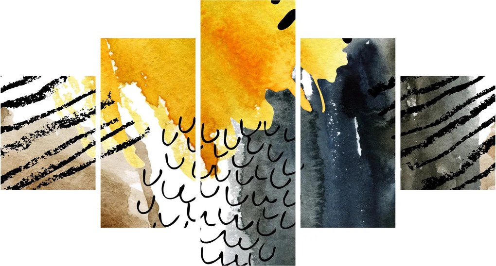 Obraz - Abstrakcyjna akwarela (125x70 cm)
