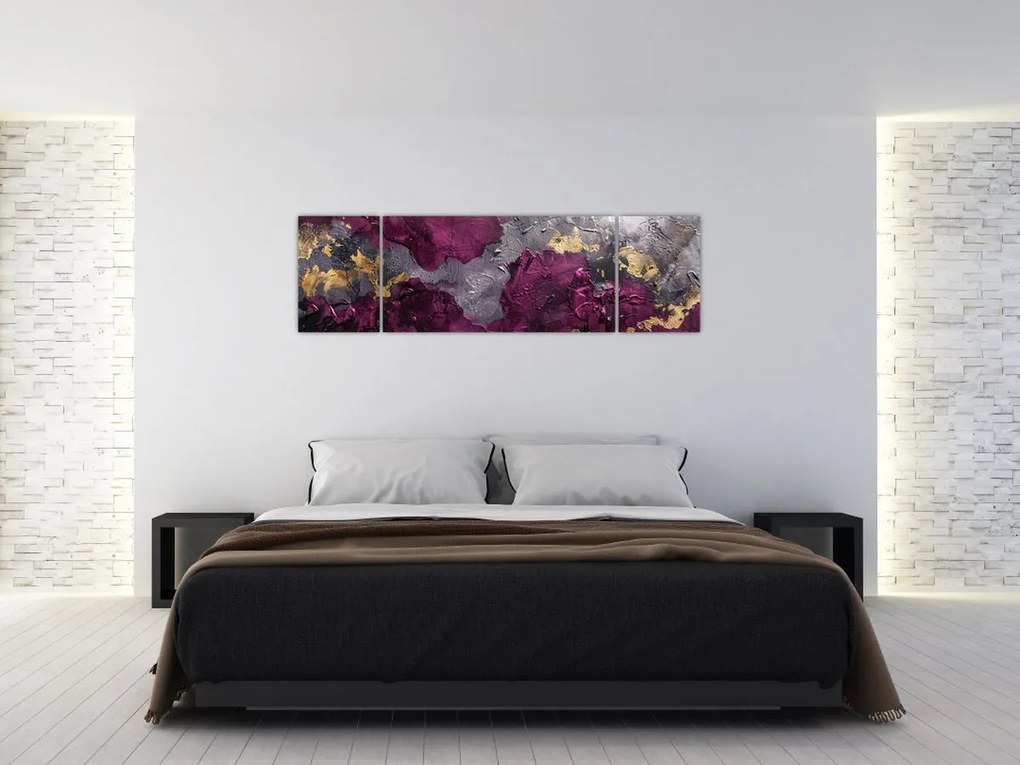 Obraz - Teksturowanie abstrakcji (170x50 cm)