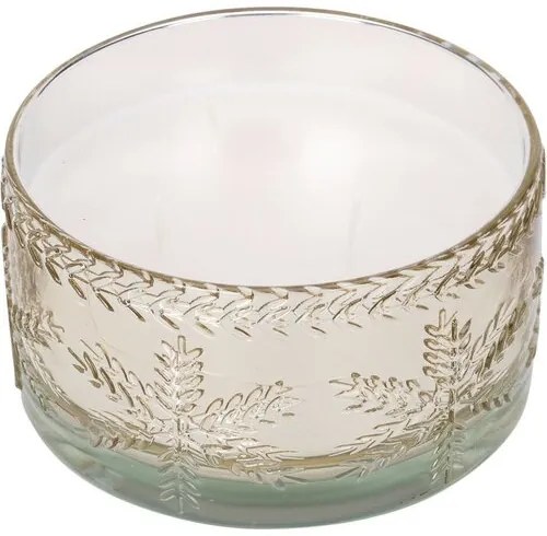 Świeca w szkle Glass snowflake 350 g, złoty, 15 x 8 cm