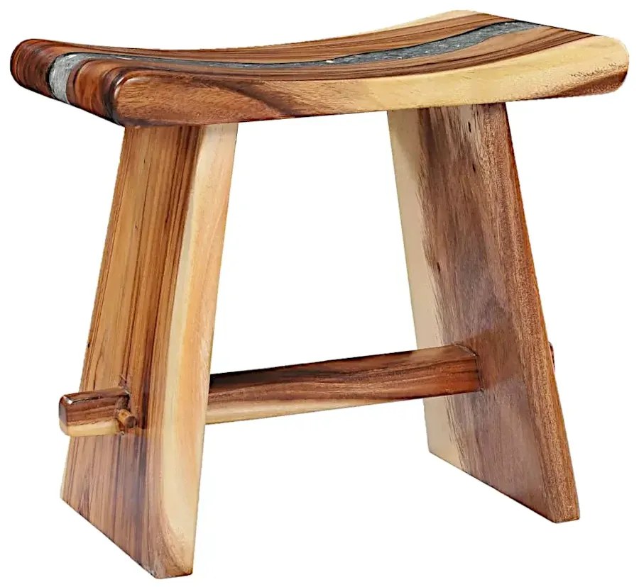 Elegancki stołek ozdobiony poliżywicą P2-B38