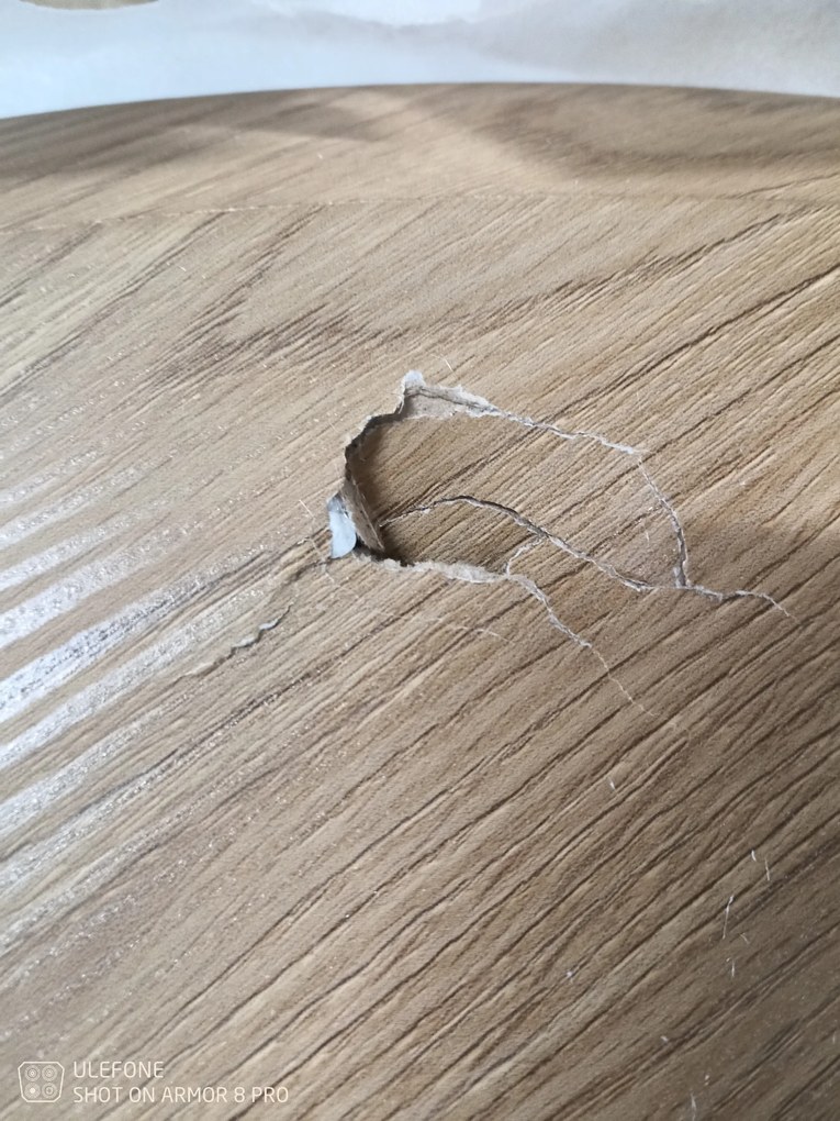 PROMOCJA Dębowy stół jadalny z czarnymi nogami TETIS 100x100 II jakość