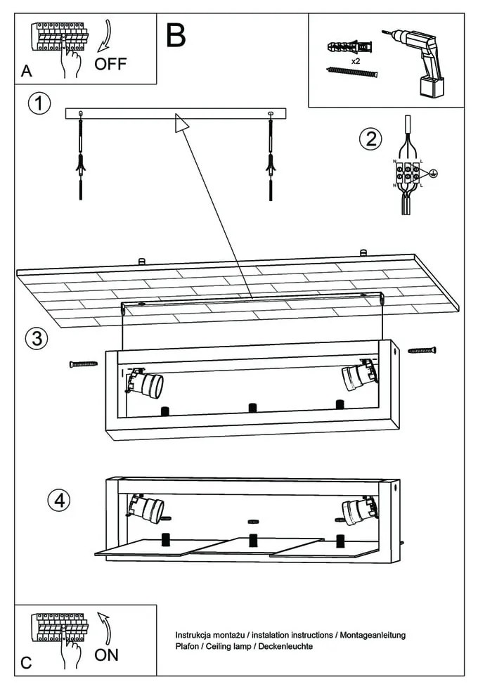 Kinkiet Sollux Leda Natural