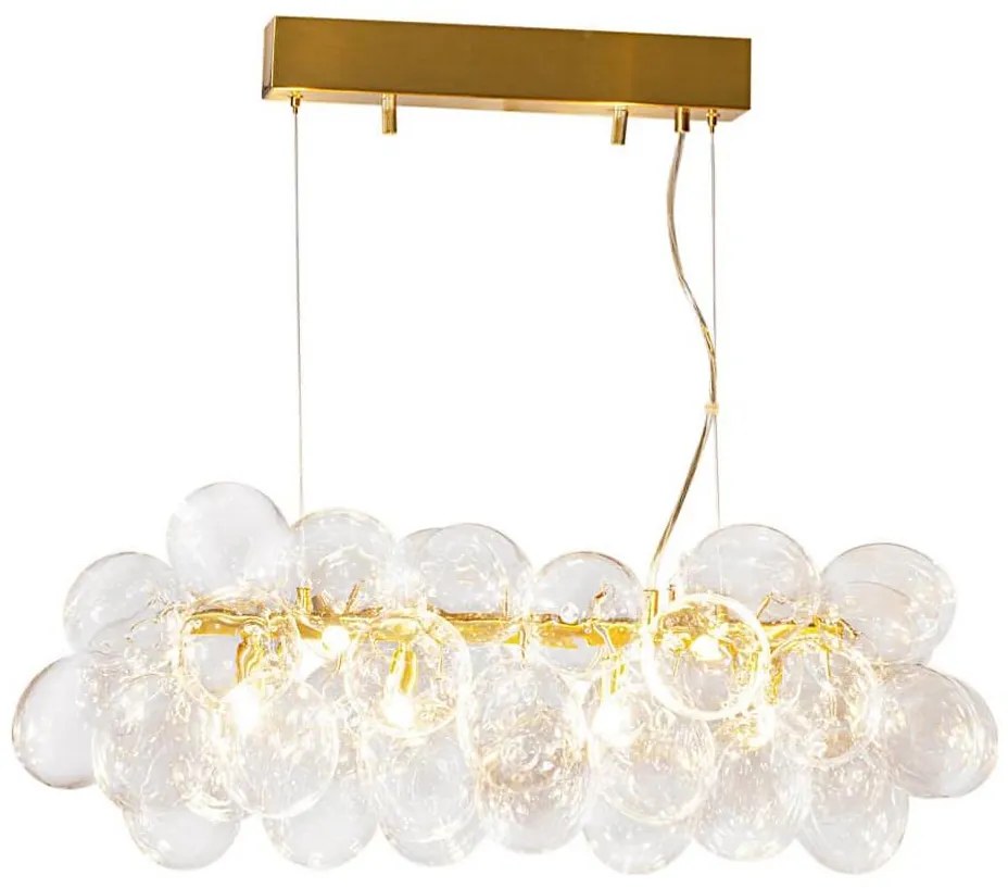 ByRydens 4200880-6509 - Lampa wisząca na lince GROSS BAR 8xG9/4W/230V przezroczysta