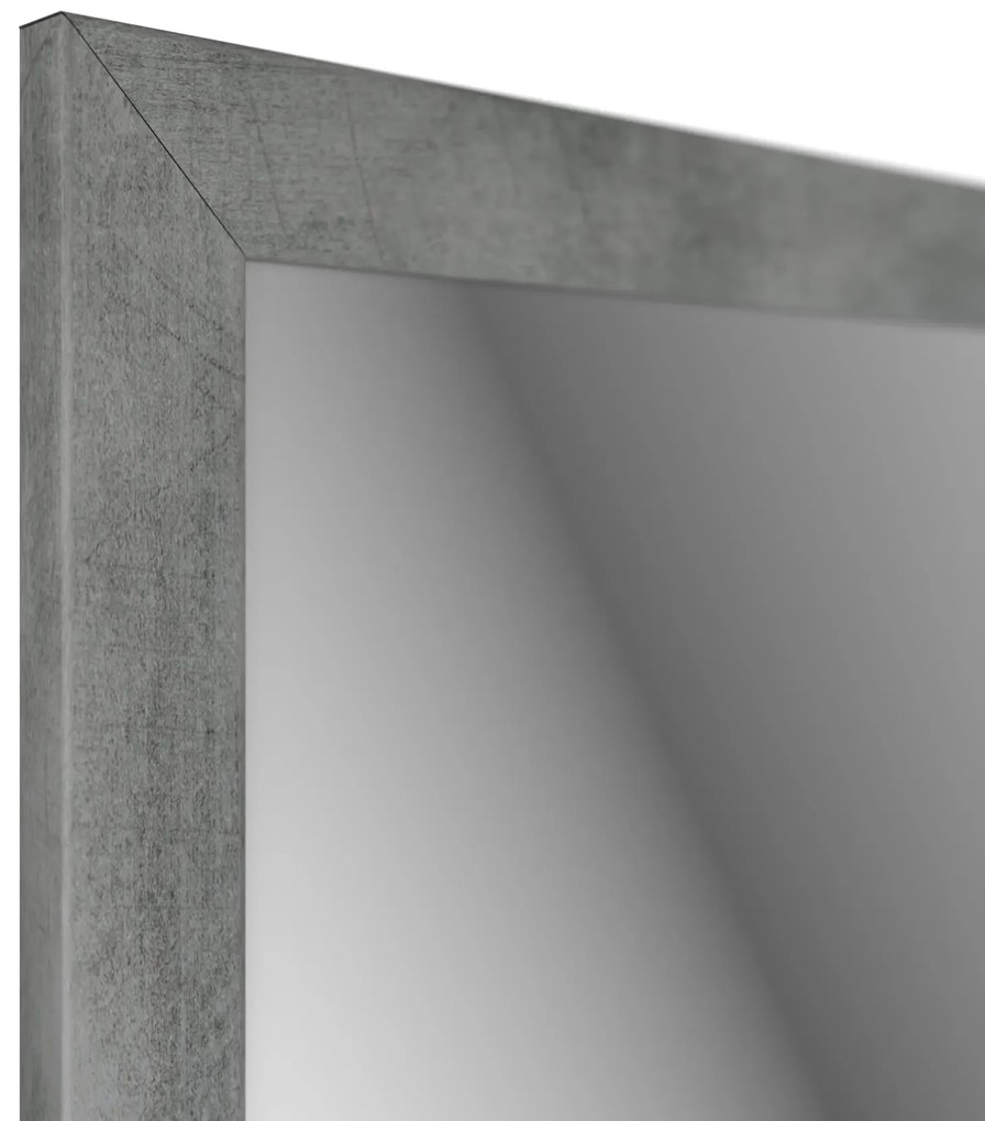 Nowoczesne wiszące lustro beton E6-C20