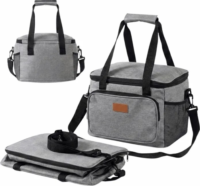 Termiczna torba podróżna CAMP TOUR 20L, szara